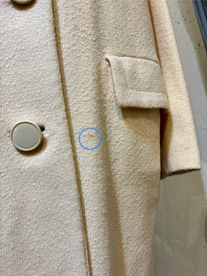 60’s white tweed coat