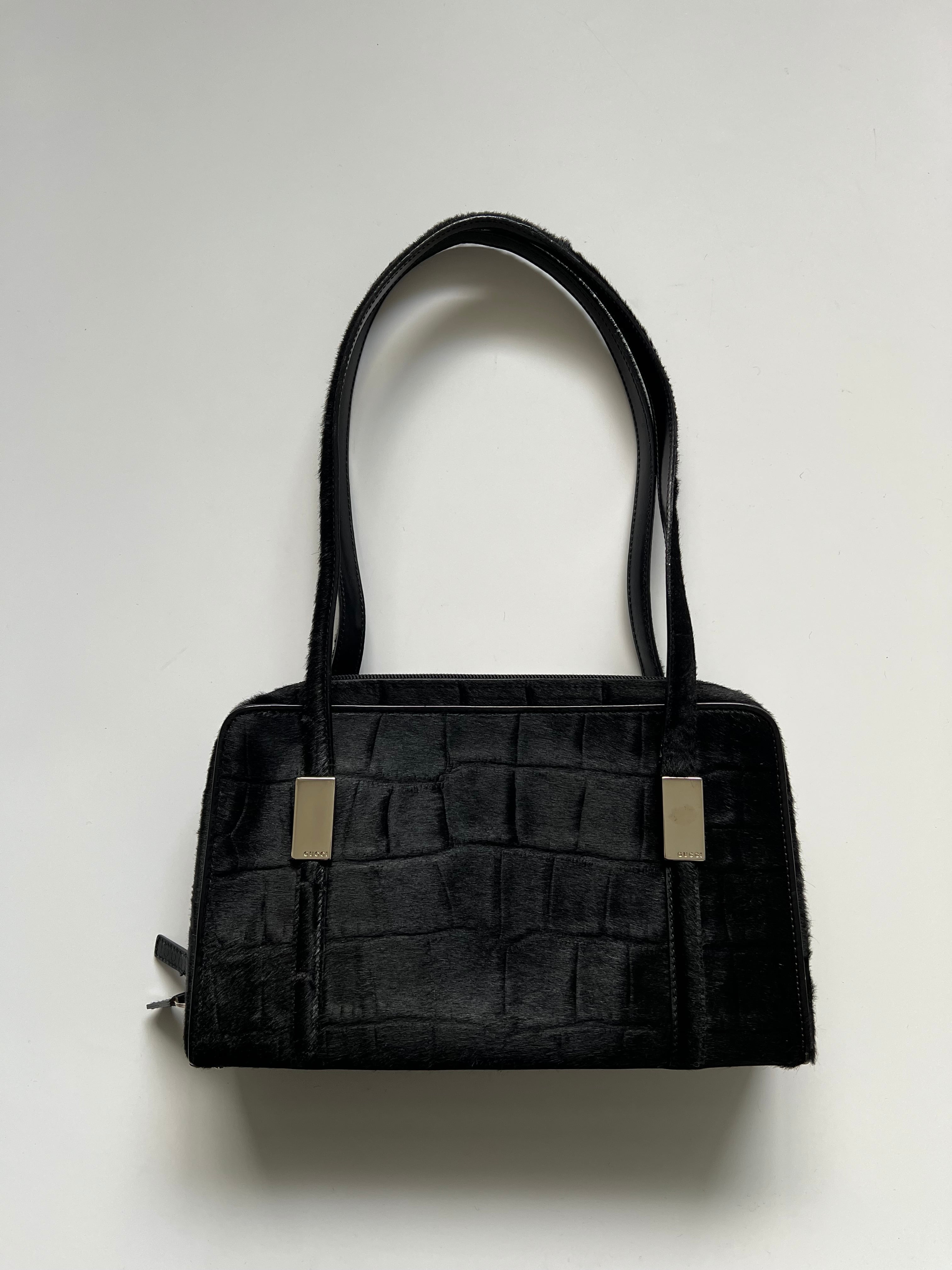 1995-96 PRADA LEATHER CHAIN SHOULDER BAG 1995-96 PRADA LEATHER CHAIN SHOULDER BAG
