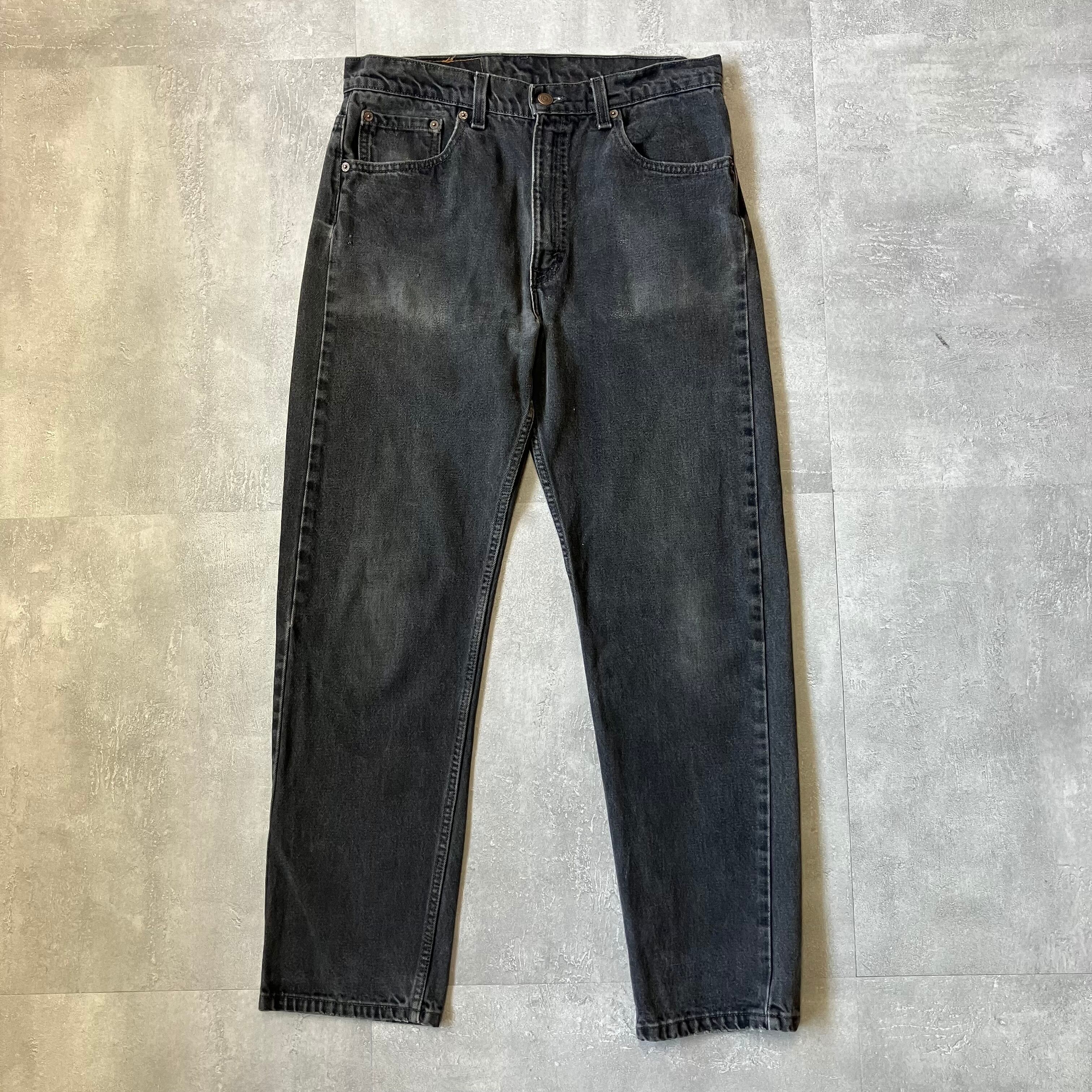 《実寸w32l29》Levi's リーバイス 505 90s usa製 ブラックデニム No.3421