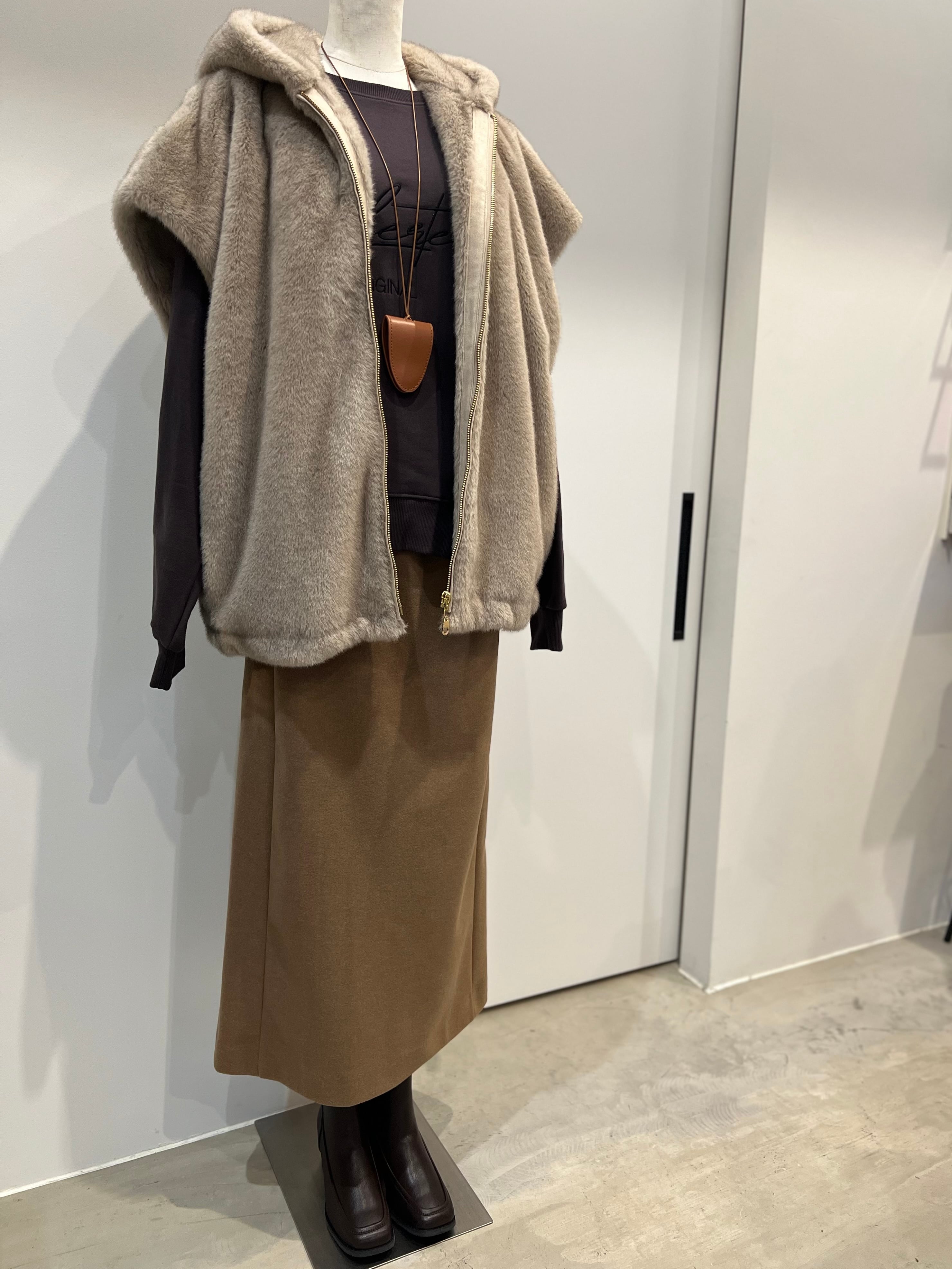 【LEMELANGE】セットアップ可 ストレッチジャージスカート 8551301