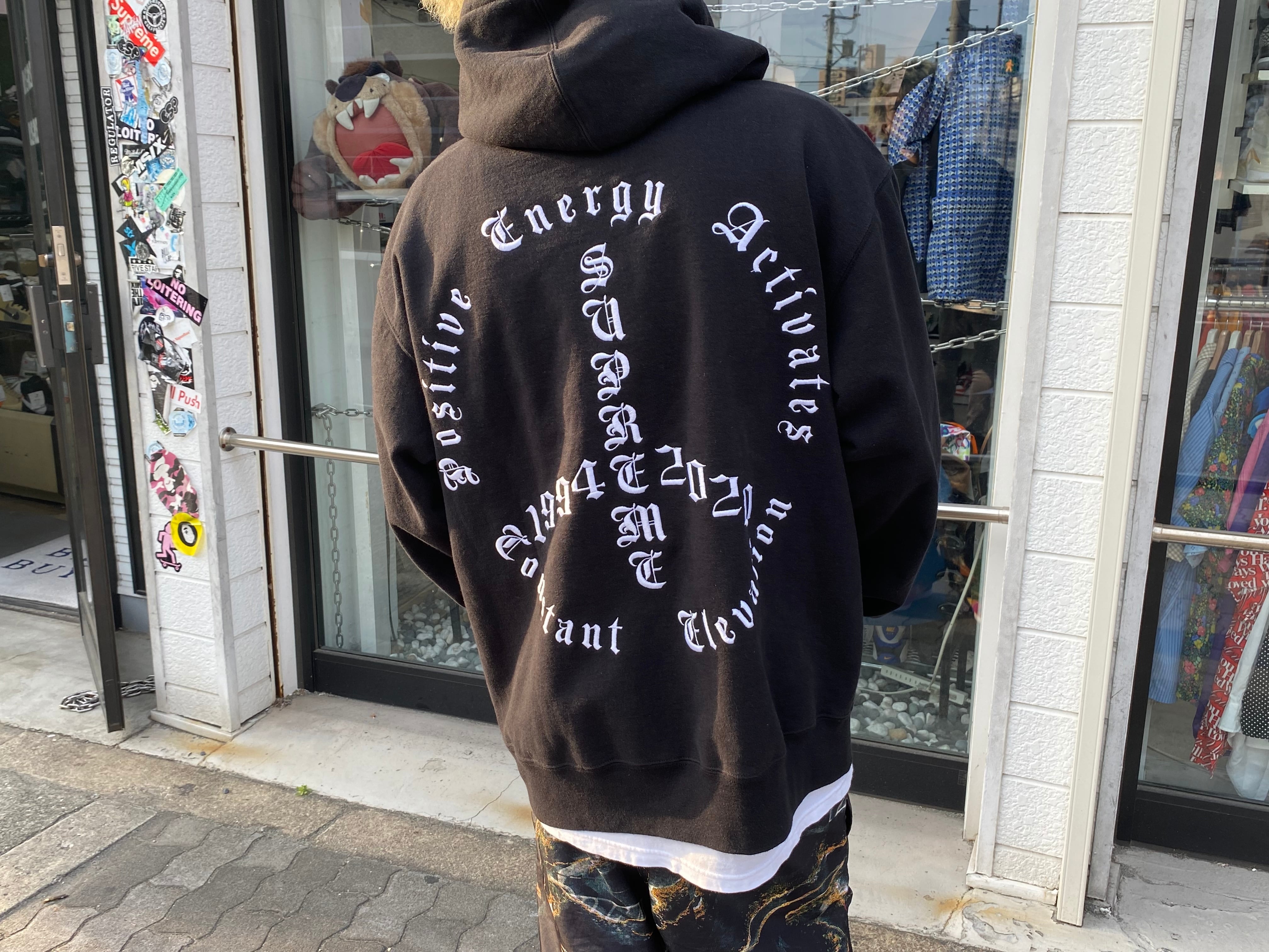 Supreme PEACE HOODED SWEATSHIRT BLACK XL 14916 | BRAND BUYERS OSAKA