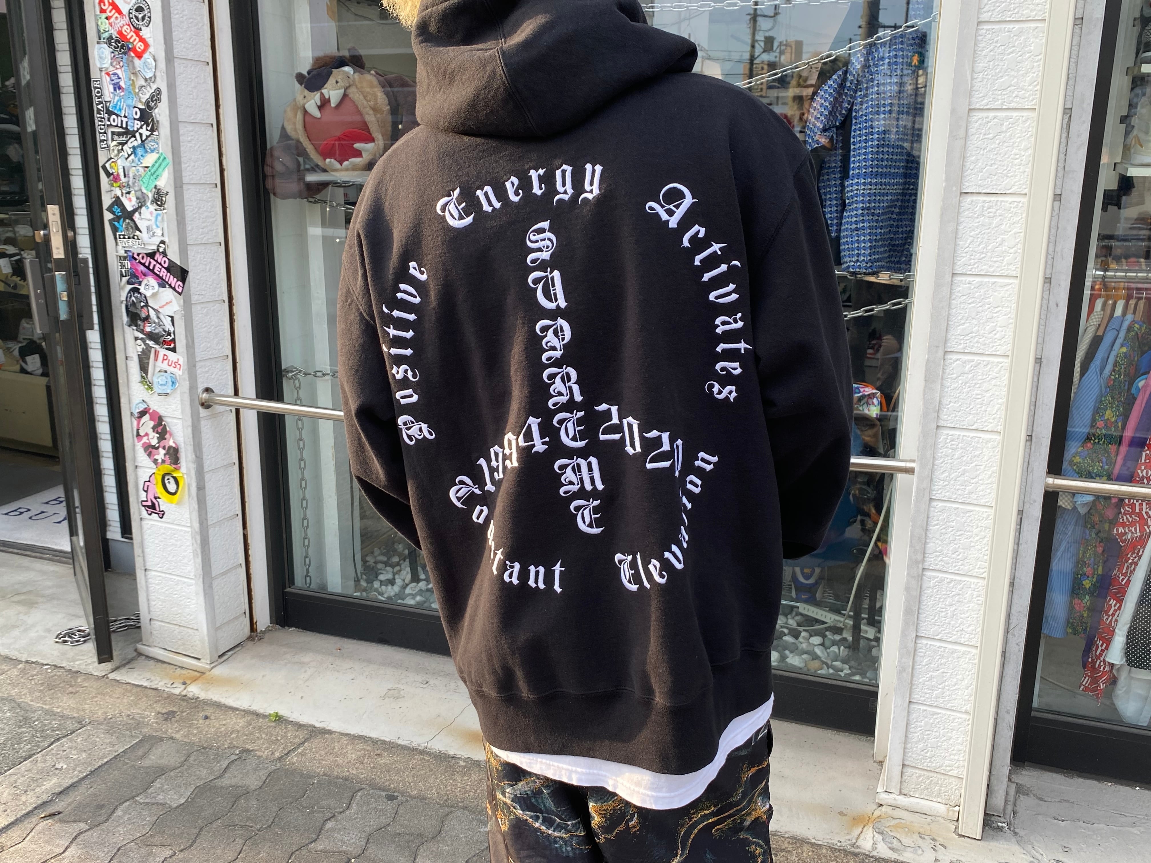 Supreme PEACE HOODED SWEATSHIRT BLACK XL 14916 | BRAND BUYERS OSAKA 