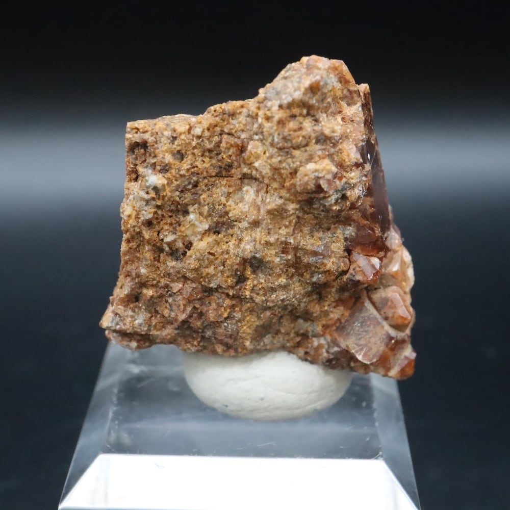 自主採掘！グロッシュラー ガーネット 21.6g GN353 原石 鉱物 天然石