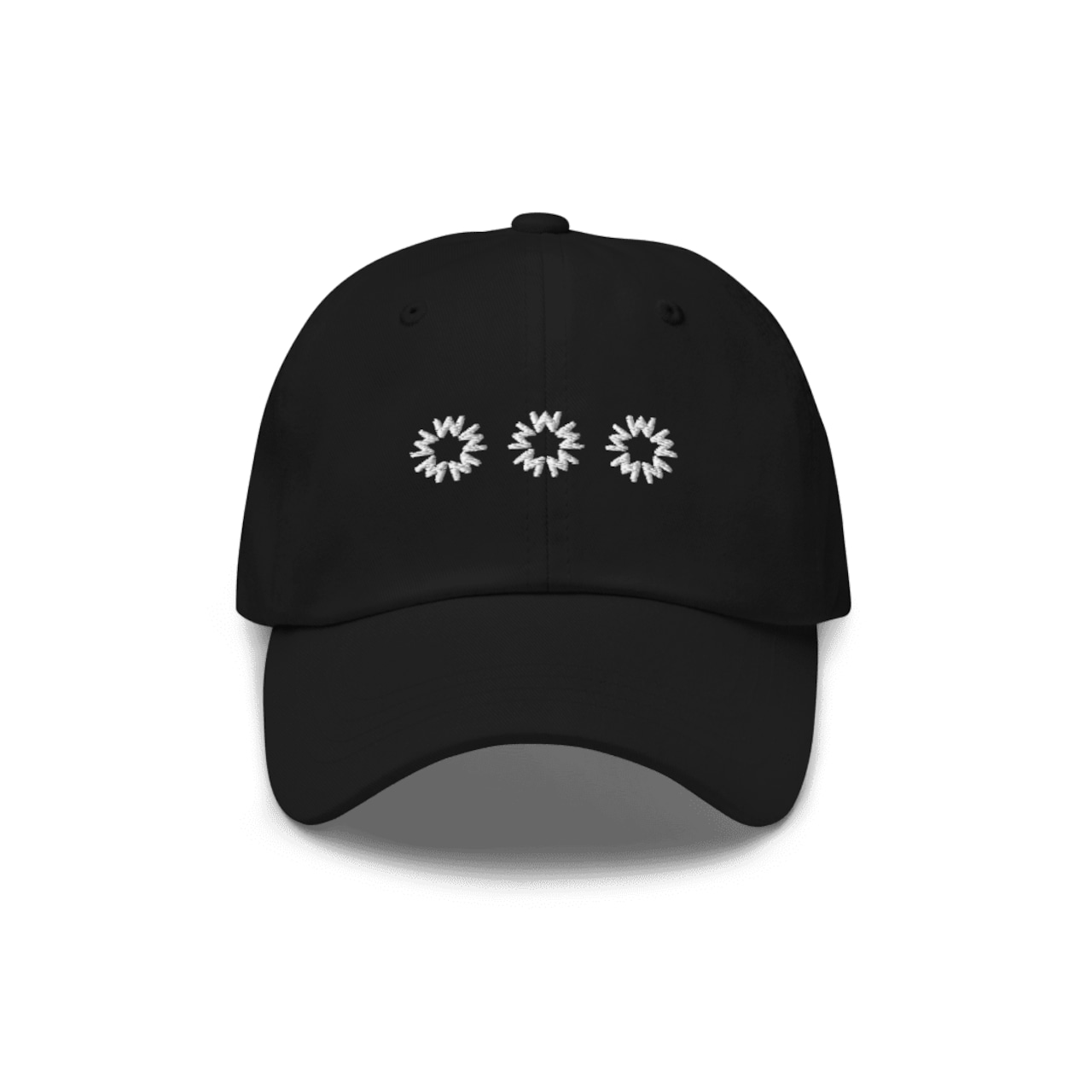 MASU 星座刺繍 黒キャップ 014】Mitsuboshi Logo Cap White/Black | My little brothers