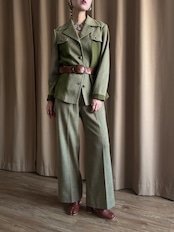 olive green rétro wool set up-5088-12