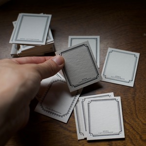 大枝活版室 Flame Mini Card Cox  / フレーム ミニ カードボックス〈 ペーパーアイテム・ギフトカード・メッセージカード・活版 〉