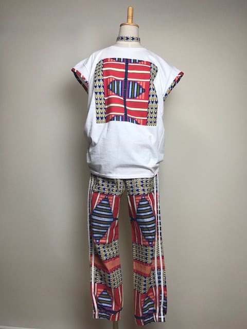 【オーダーメイド】リメイクTシャツ&ジョガーパンツ(布代別)