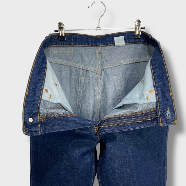 90s USA製　Levi's 517 フレアデニムパンツ　真紺　W34L30