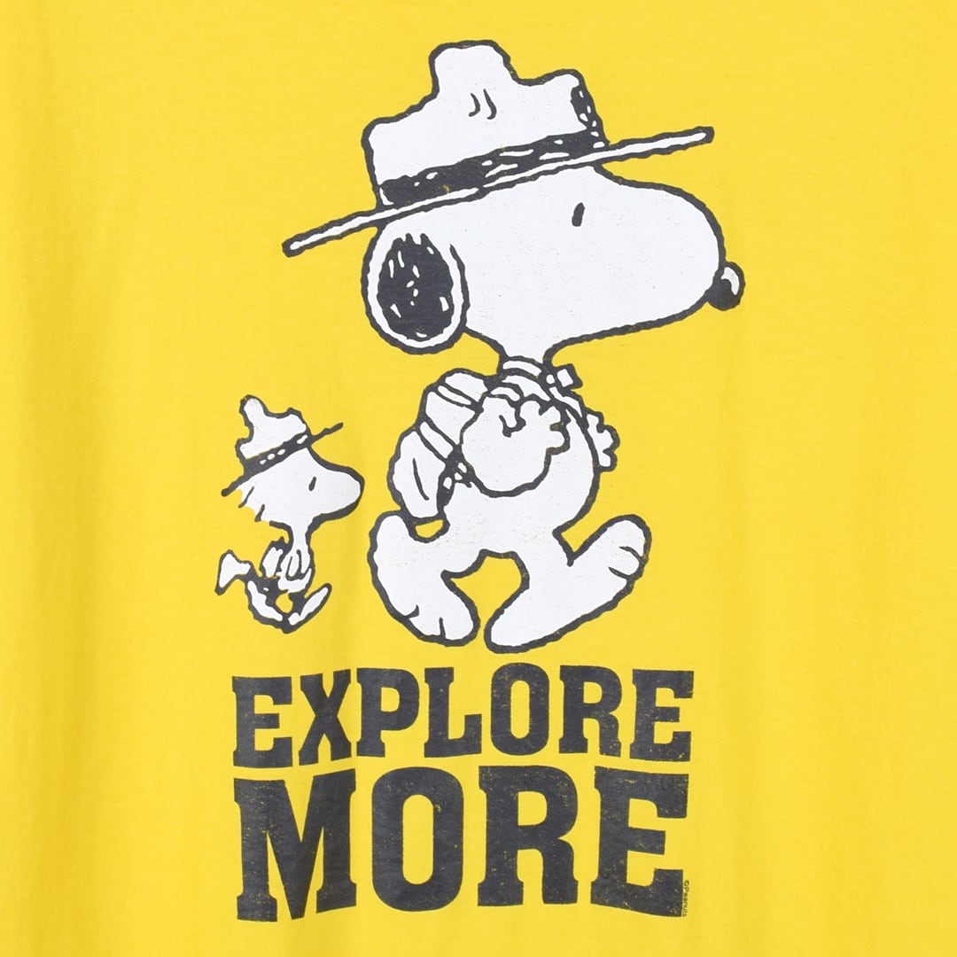スヌーピー ピーナッツ Tシャツ ウッドストック キャラT 黄 スヌーピー ピーナッツ Tシャツ ウッドストック キャラT 黄