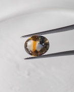バフトップオーバルカット10×8mm #604【硝子の宝石】