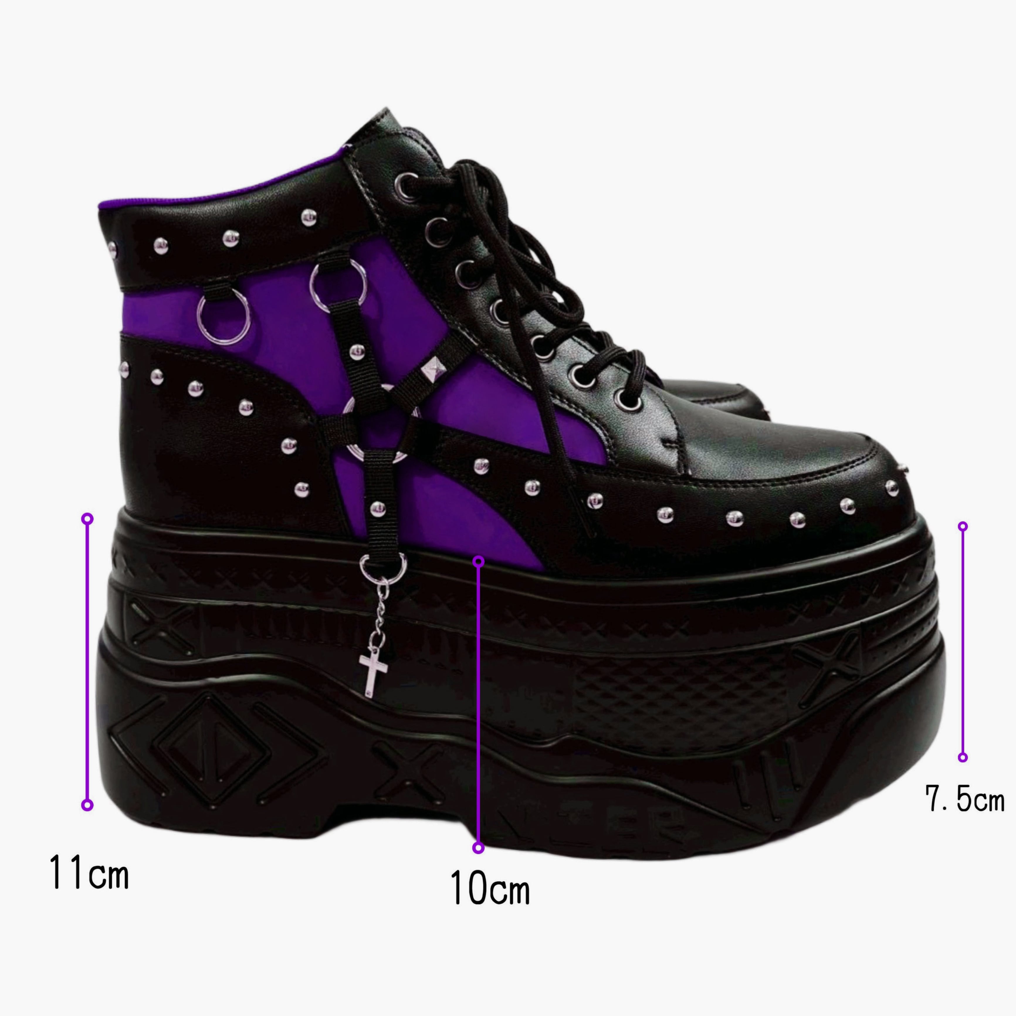 23cm〜27cm5サイズ展開》身長約11cmUP☆超高品質GOTHIC厚底スニーカー