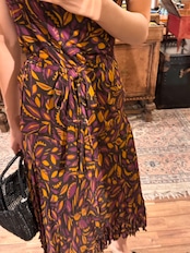 Max Mara ボタニカルリーフプリントスカート