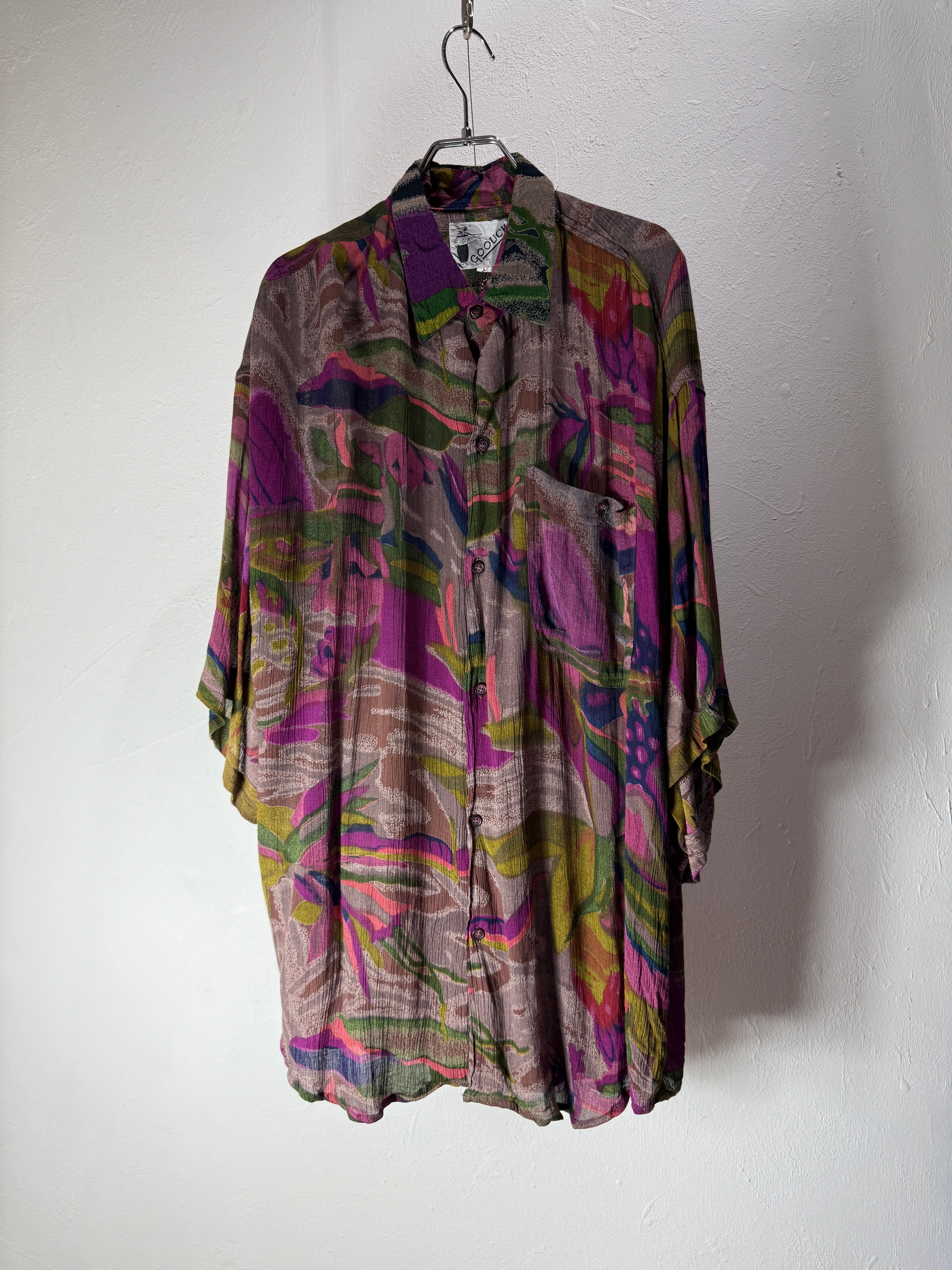 80〜90's "GOOUCH" mix color shirt
