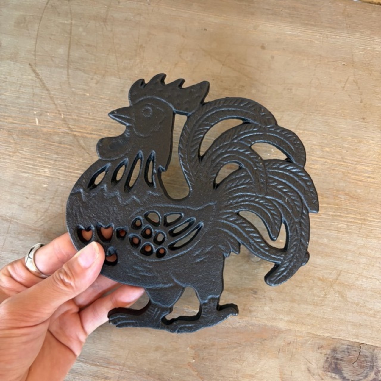 コベントアイアン トリベット ル―スター　鍋敷き　鳥　trivet 　Rooster