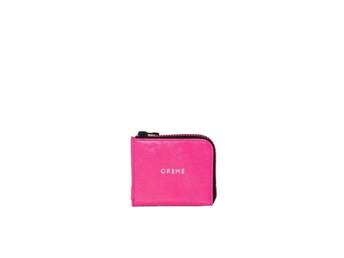CRÈME  CRAYON  14039  ピンク　Ｌ字型短財布