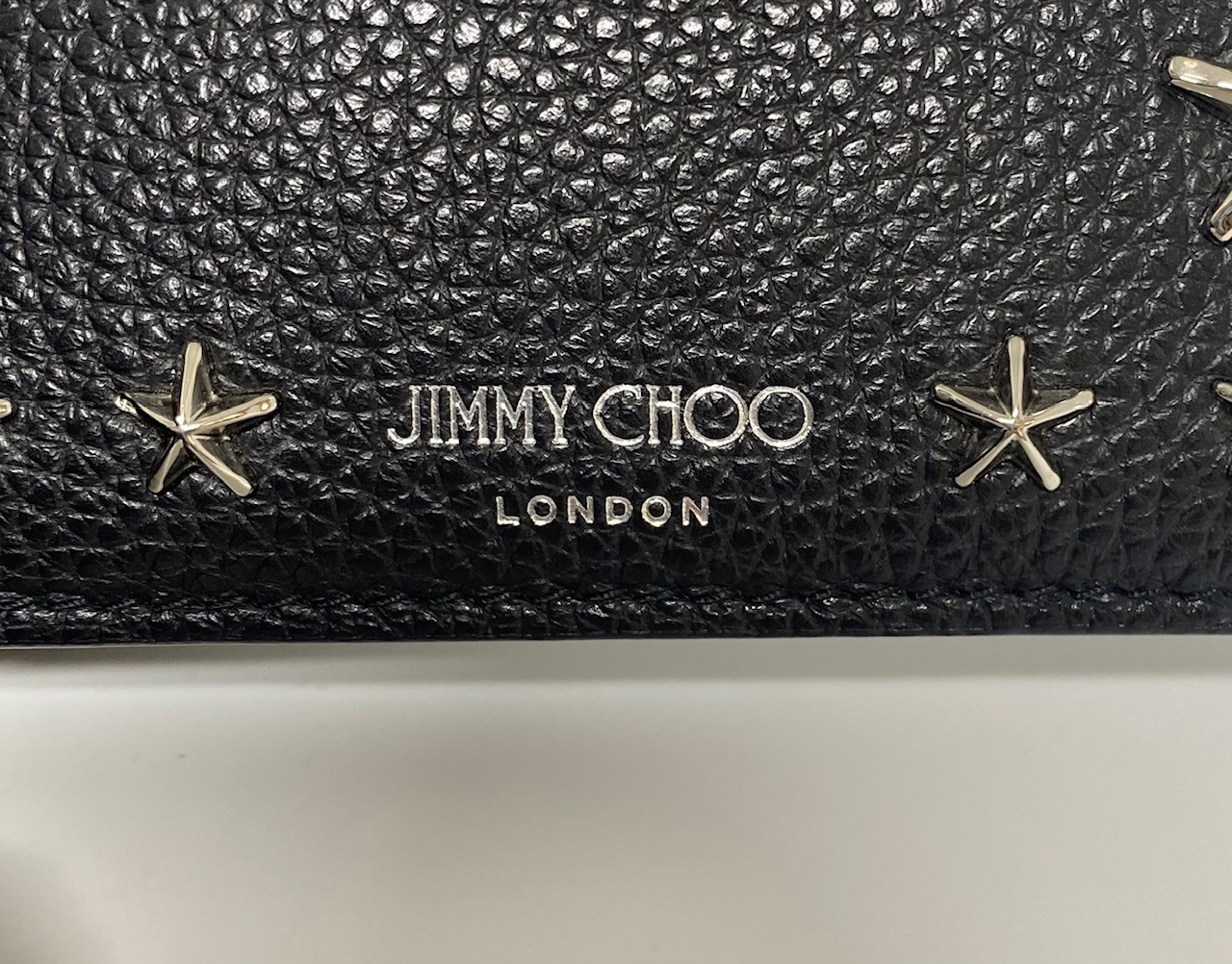 ジミーチュウ 財布 二つ折り  MARK UUF/BLK/SLV