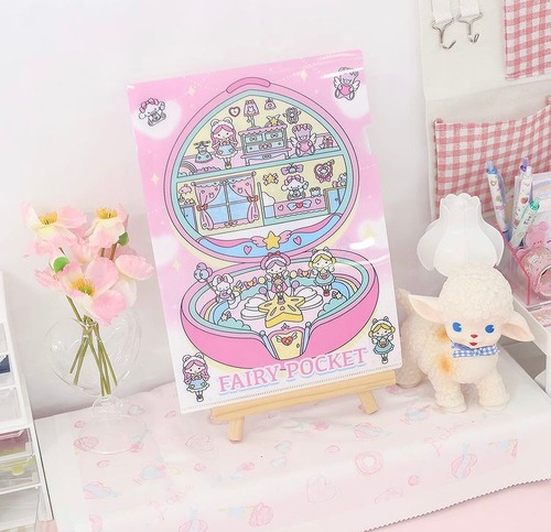 FL283 Fairylady【Girl's dreamy box series】A4 PVC フォルダー 2種