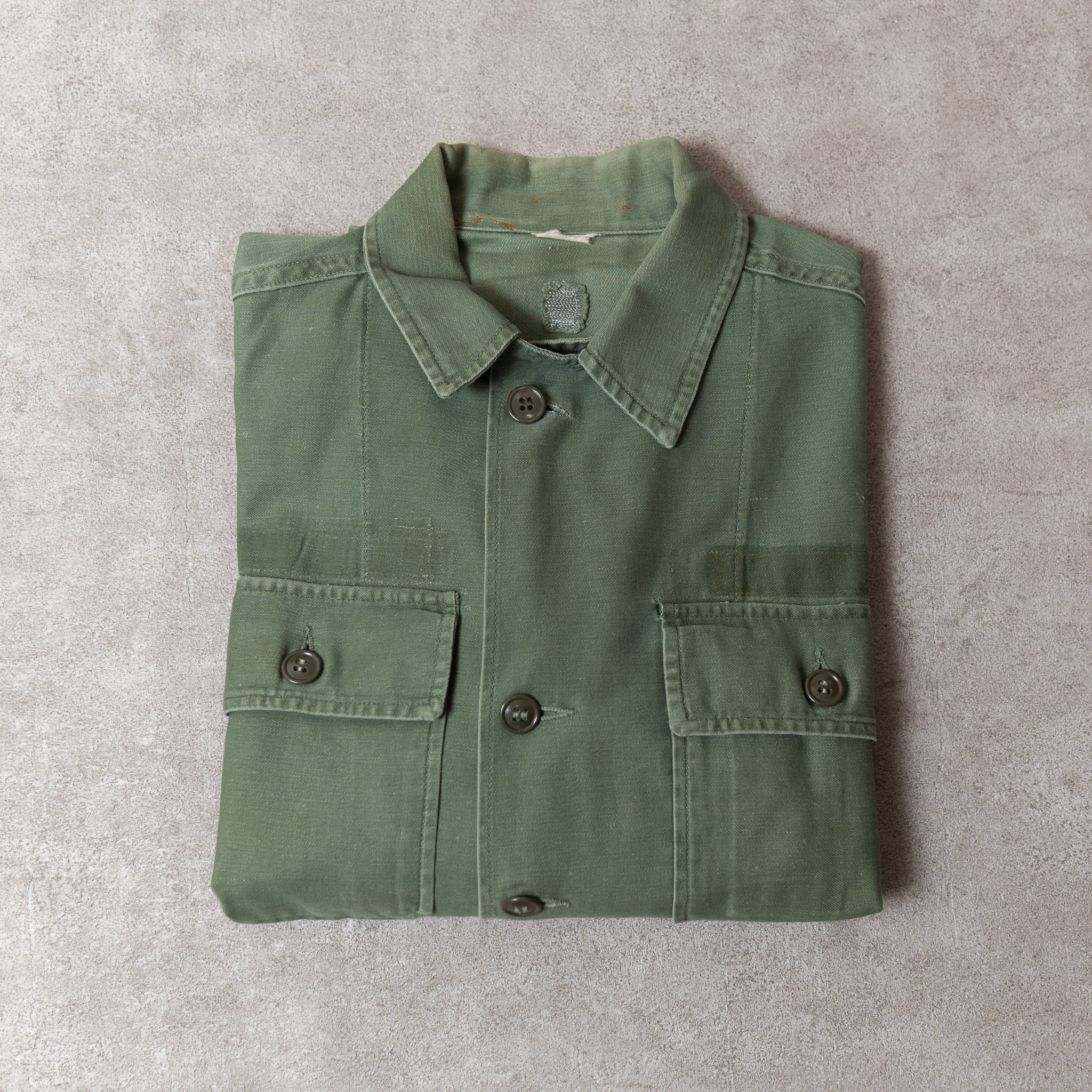 X-SMALL】U.S.Army 50's OG-107 Utility Shirt Cotton100％ 1st Type