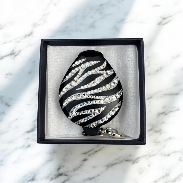 デコプティ　ゼブラ　ブラック＆ホワイト【斜めがけタイプ紐60センチ】