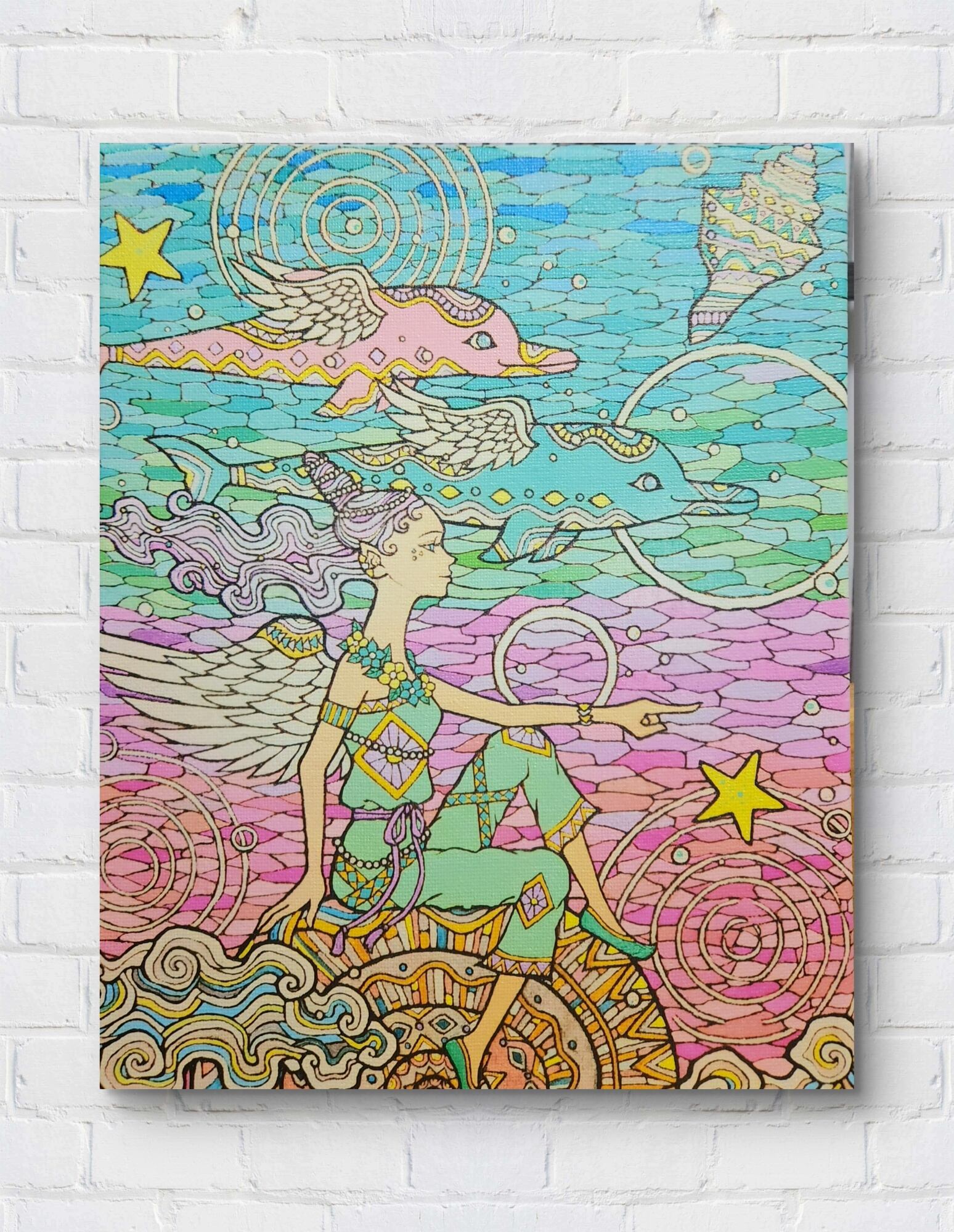 北鎌倉浄智寺山門水彩原画08 F6額装済み | PAY ID