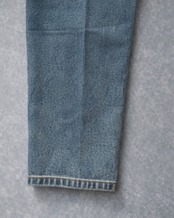 【蒼褪艶脚】ウォッシュドコットンテーパードデニム