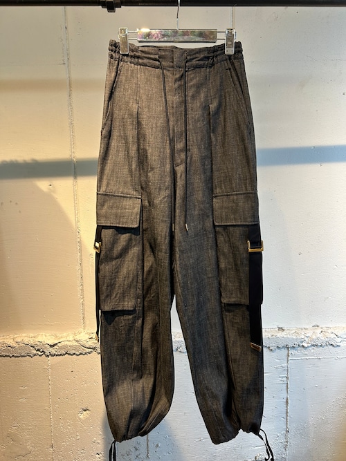 AKIKOAOKI  wide work trousers