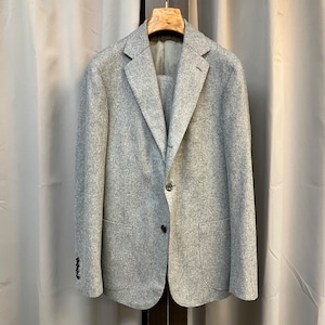 MILA SCHON GRAY FLANNEL SUIT《48》