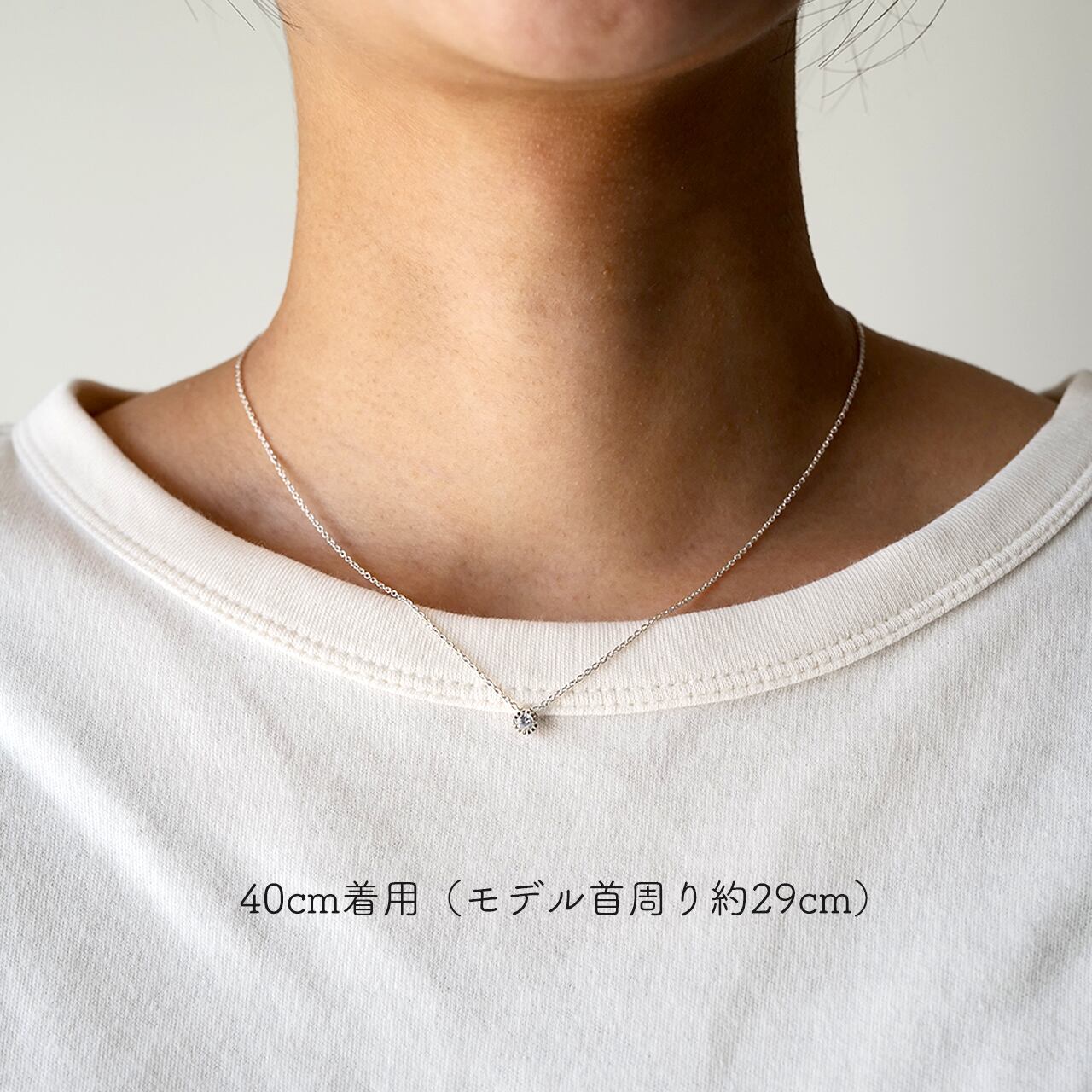 バースストーンネックレス｜シルバー925｜誕生石/ブルートパーズ/12月