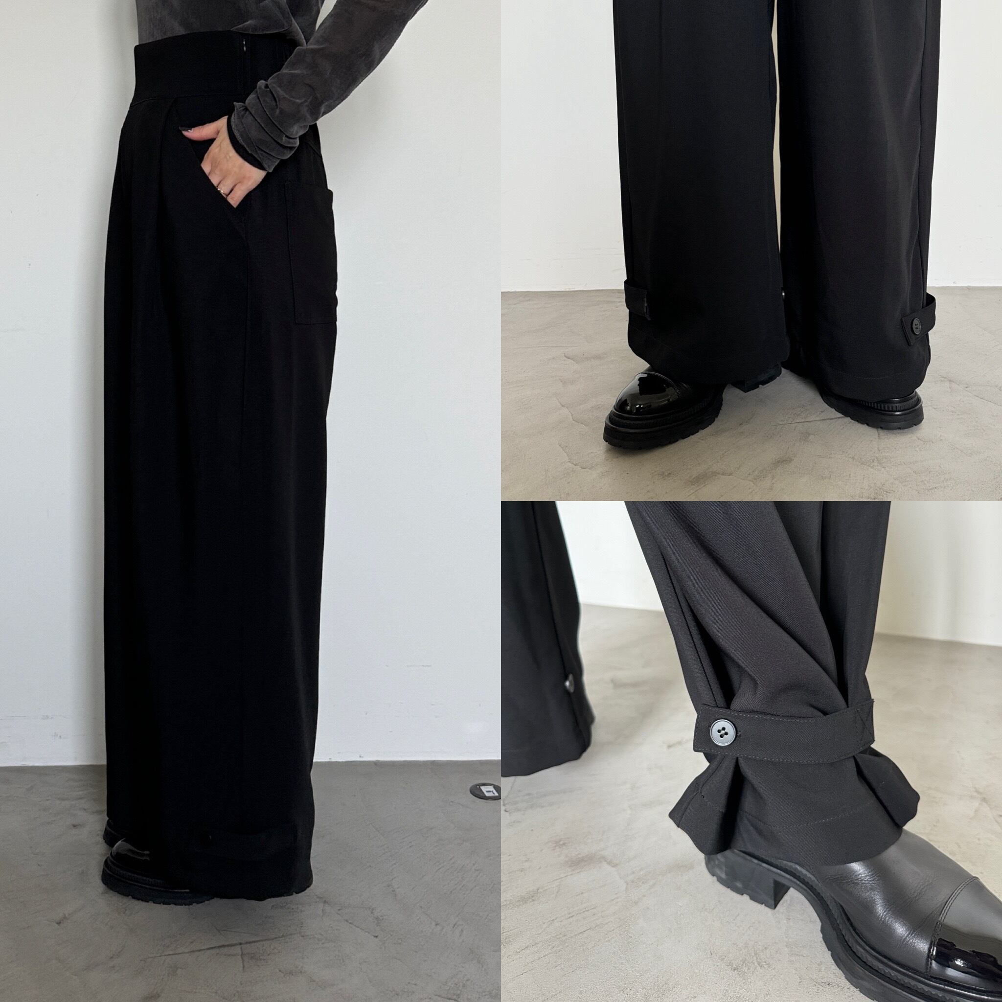 ankle tab belt high waist PT/black | CFT 