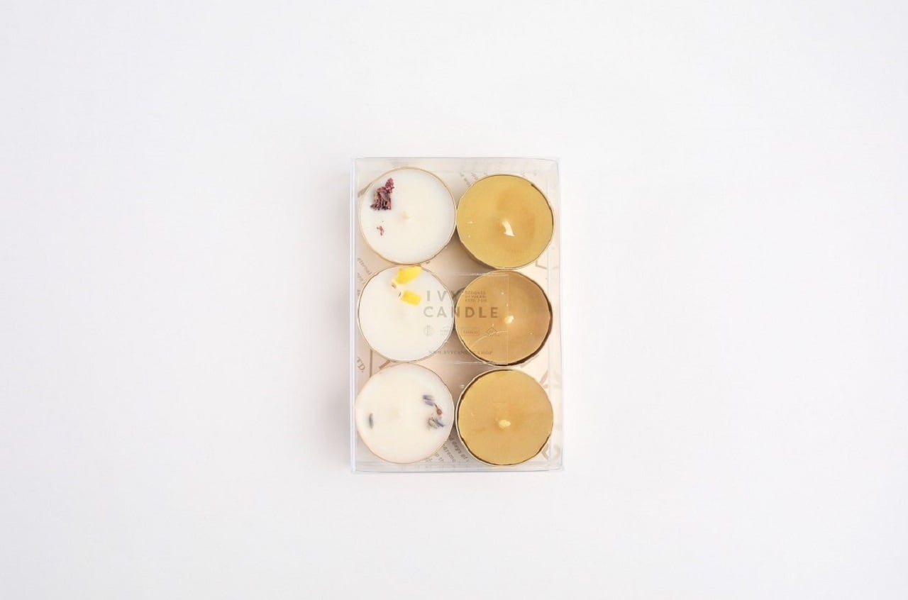 ソイ(botanical)・蜜蝋キャンドル 6pcs | ivycandle