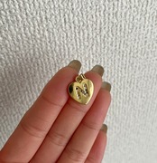 ハート イニシャル　マンテルネックレス［GSN062］