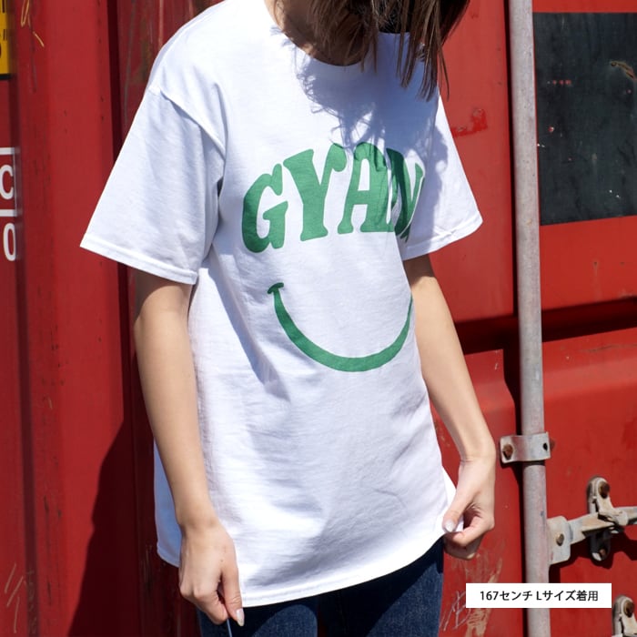 <スーパービッグサイズ> GYANS Tシャツ "ビッグスマイル"(フロントロゴ)- Big Size for men