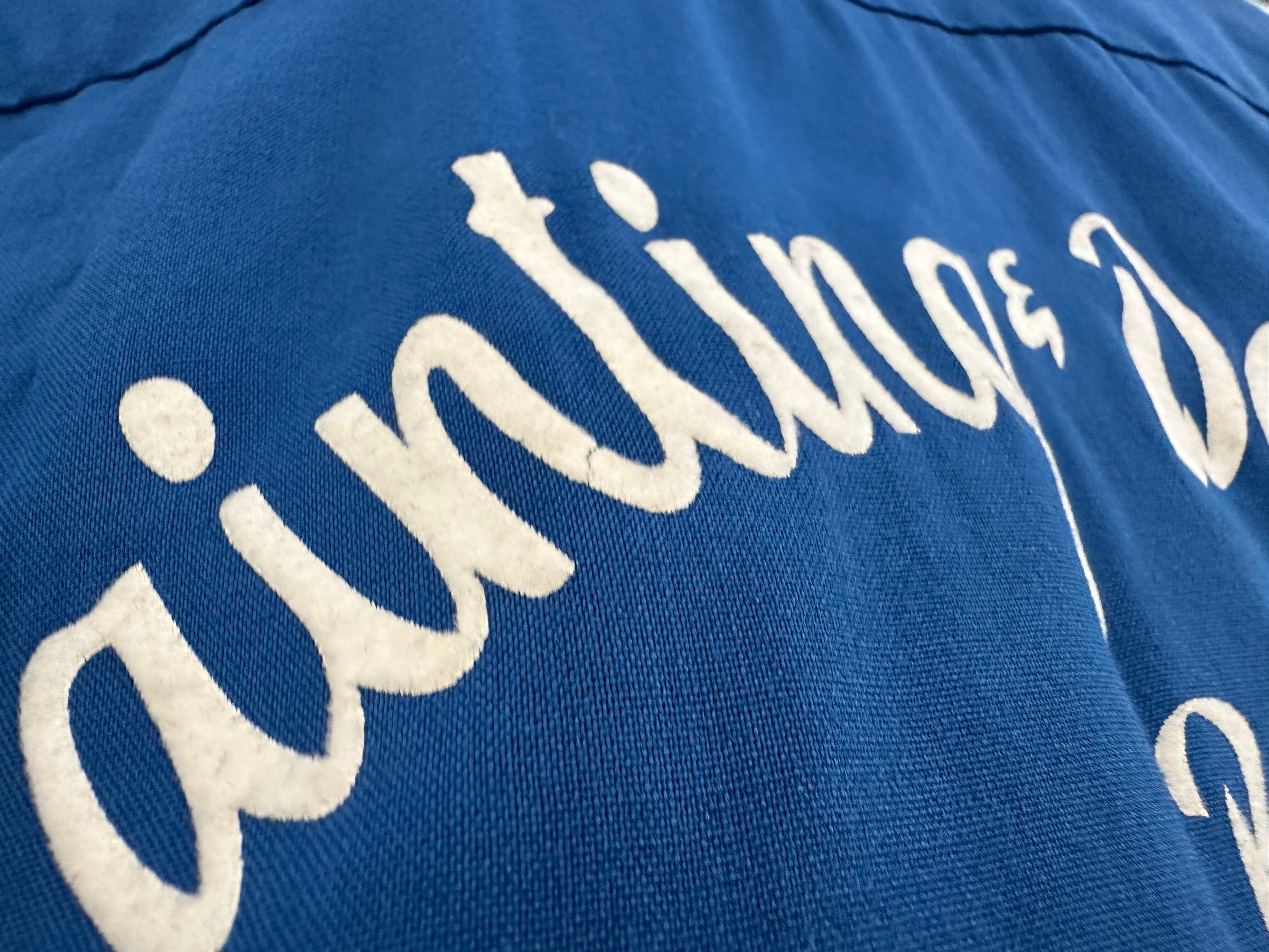 USED】50s vintage ボーリングシャツ King Louie 半袖 ブルー S