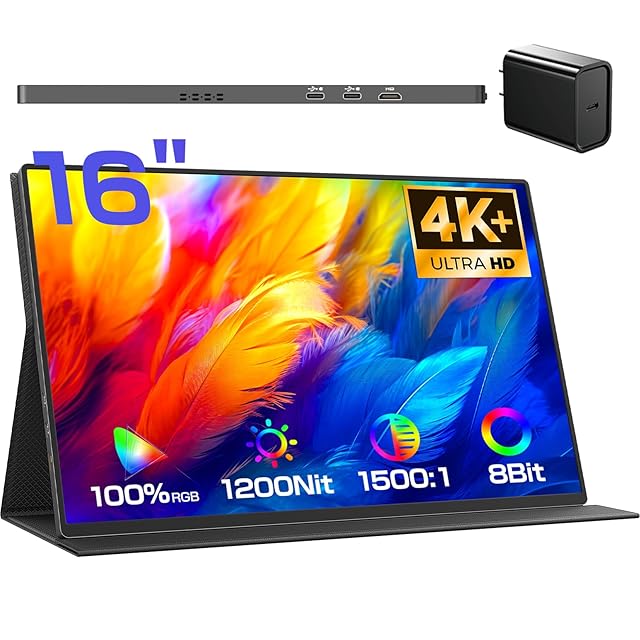 Intehill モバイルモニター 14インチ 自立型 QHD 2.5K (2560x1600) 超