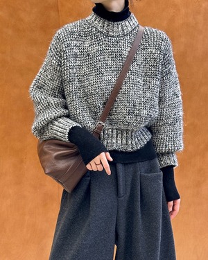 ブークレツイードショートニット A0689