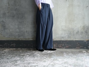 NO CONTROL AIR COOLMAX®︎ Polyester Linen Tuck Wide Pants