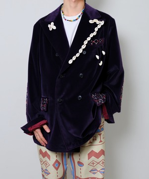 Lamrof / LM-26SS-JK01  WEAVING NATURE CULTURALLY JACKET (PURPLE)