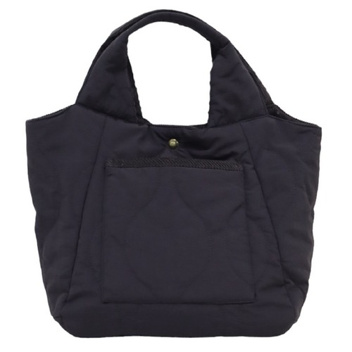 ノンノ　ナイロン中綿入りキルト トートバッグ/チャコール