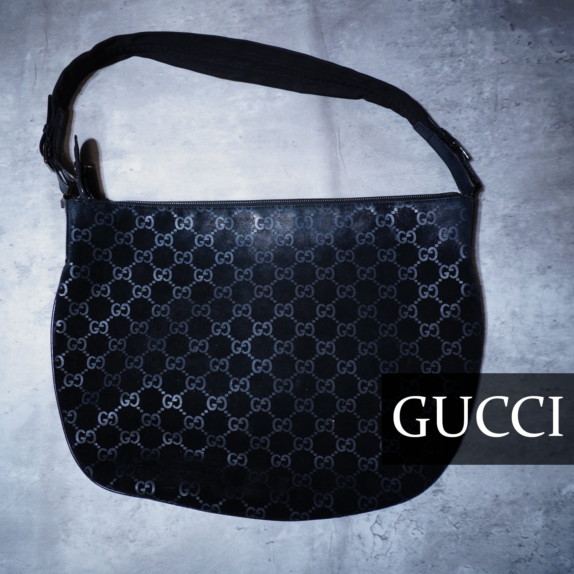 Gucci GGパターン ショルダーバッグ ブラック GUCCI グッチ メンズ 