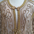 80s embroidery lace robe