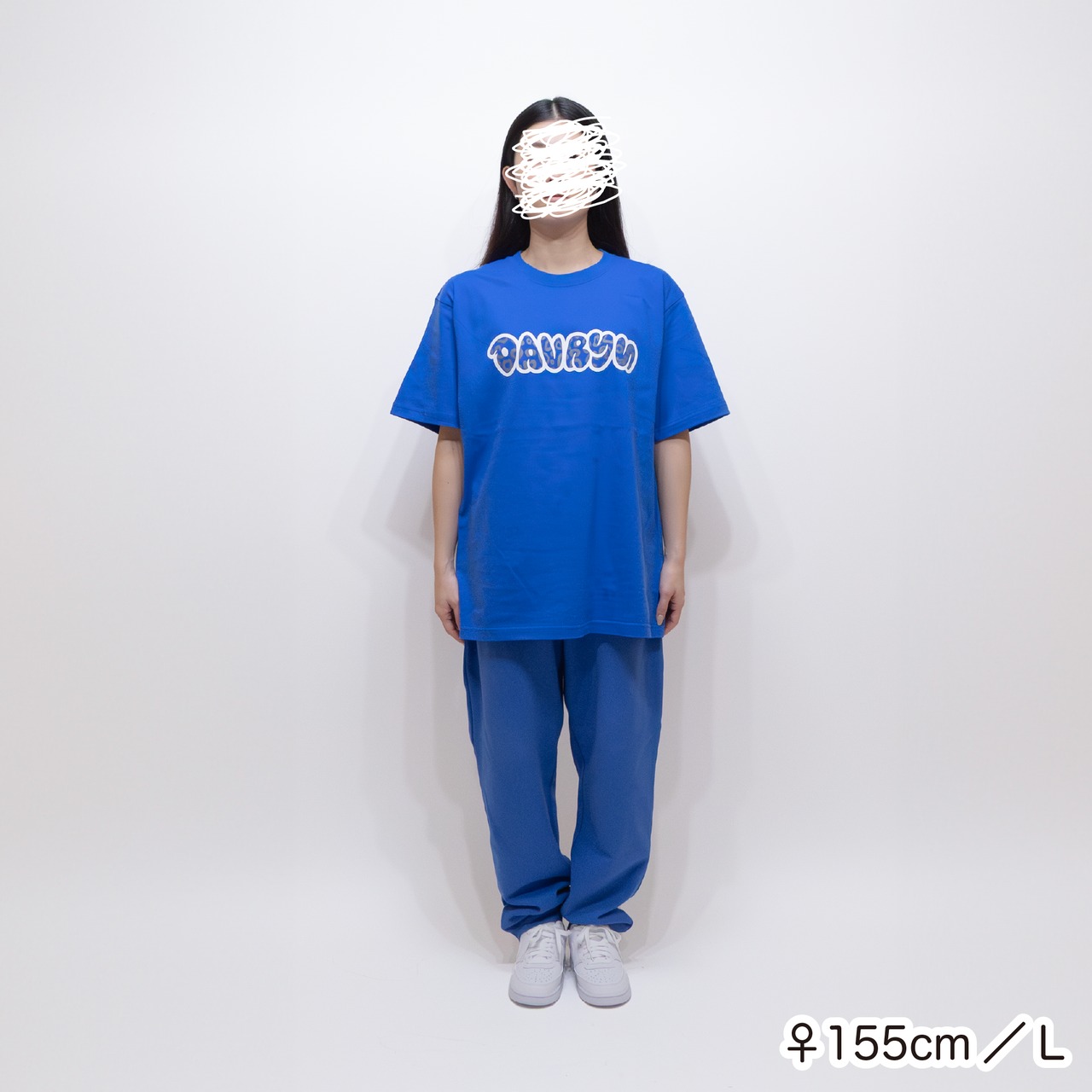 DAVRYU leopard REV TEE [ブルー]