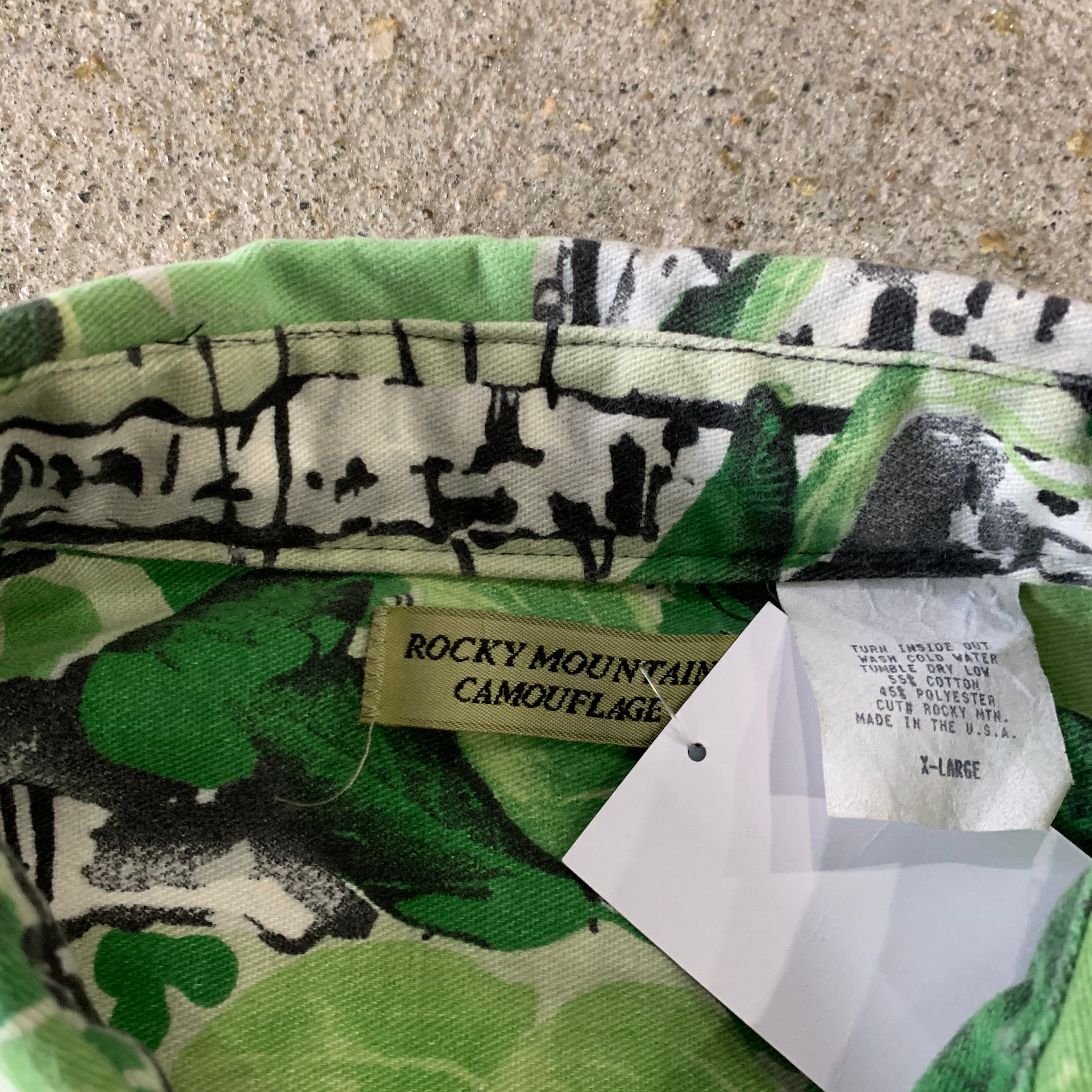 90s Rocky mountain camouflage L/S shirt | What