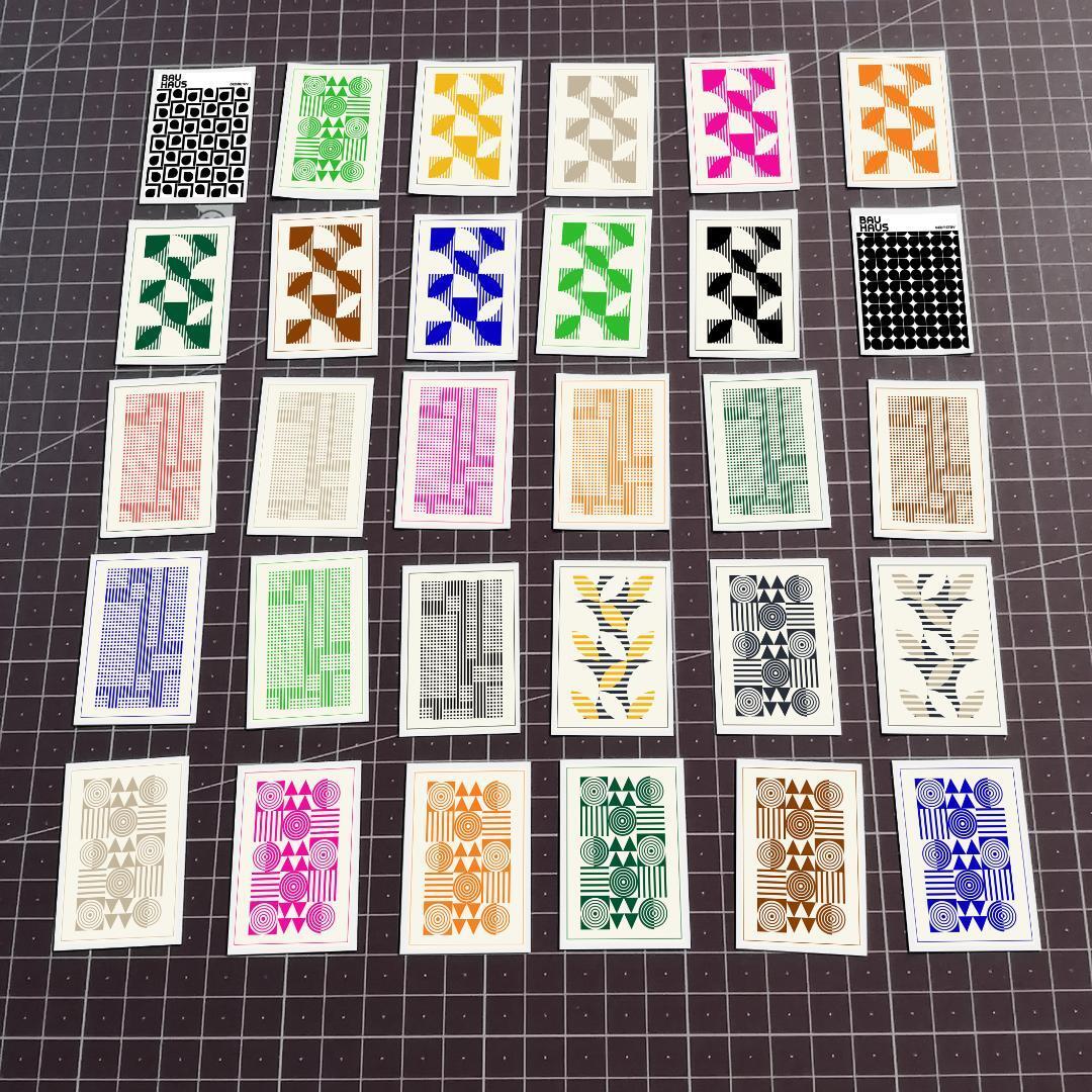 19-2枚セット バウハウス BAUHAUS A4 額装付き フレーム付き アート