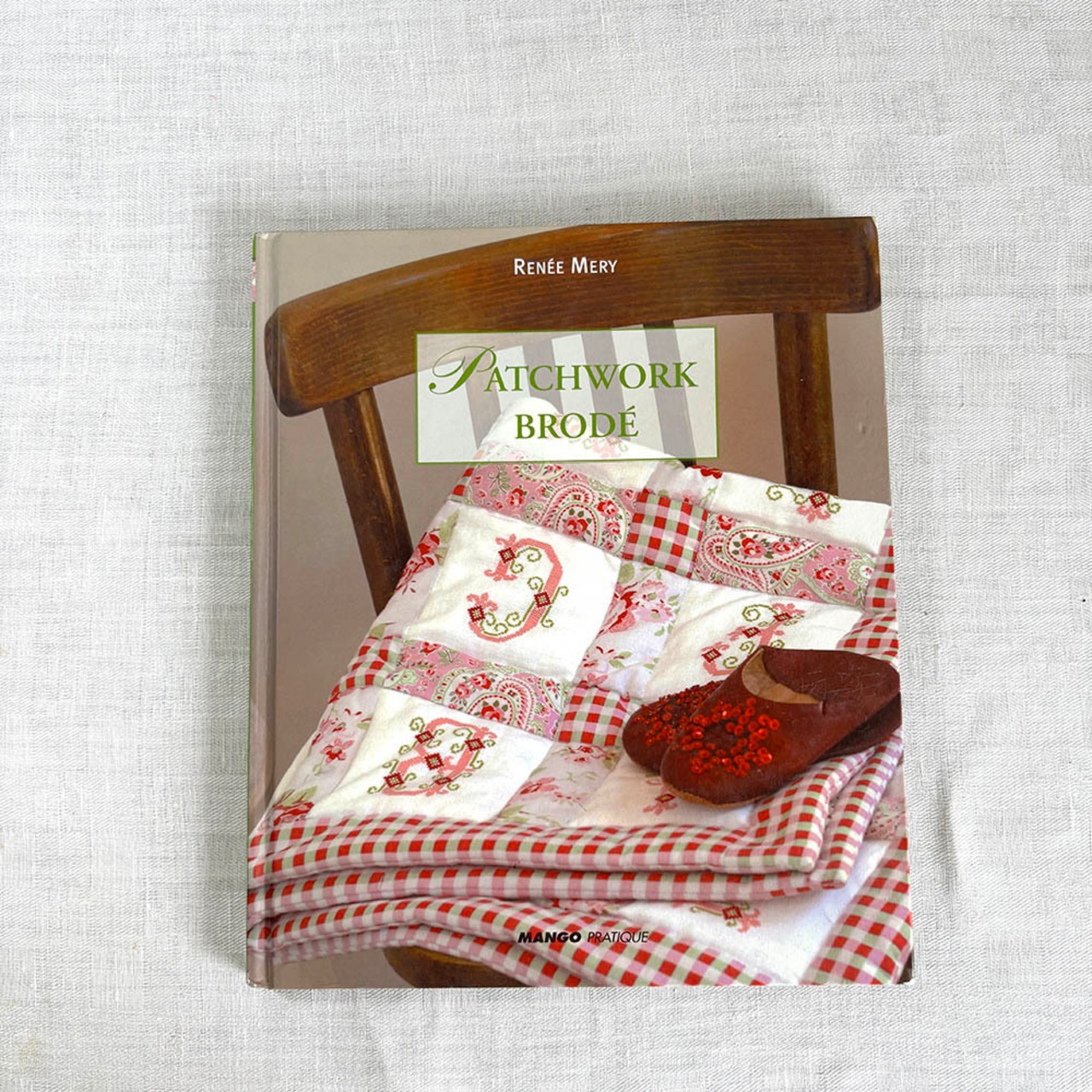 フランス古本　パッチワーク　刺繍　ABC　クロスステッチ　手芸本　12psea9-2　