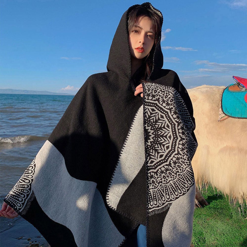 ニット マント レディース 秋冬 フード付き ポンチョ 防寒 おしゃれ かわいい 大人 きれいめ カジュアル アウター 大人可愛い 大人女子