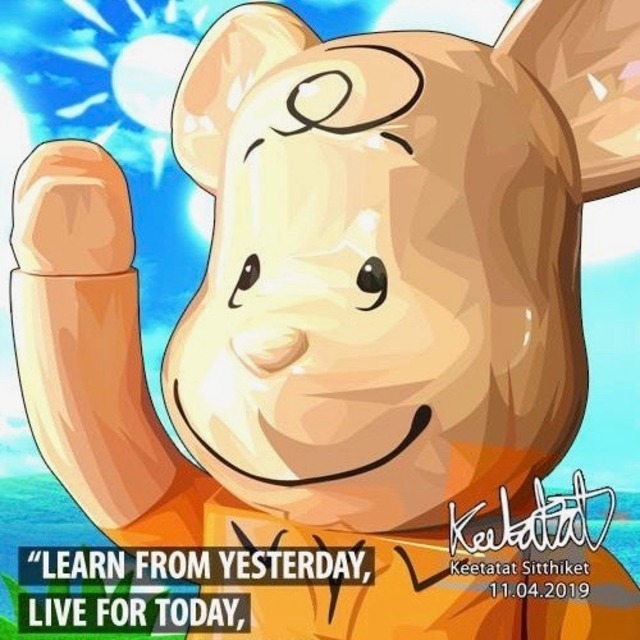 ベアブリック　チャーリー・ブラウン / BB : CHARLIE BROWN / サイズ 26cm / PAPA_BB0019