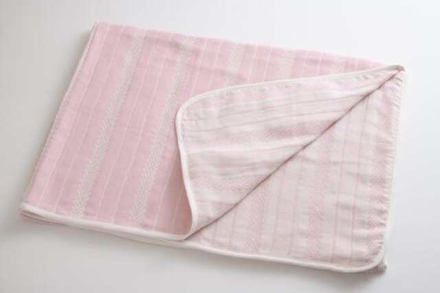 【竹布】TAKEFU 三重ガーゼケット 鈴風(すずかぜ) 桜（さくら）