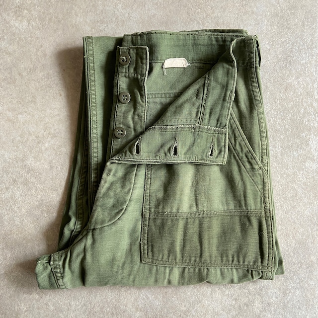 1960s  U.S.ARMY  OG-107  Baker Pants Repair W33 L31　H498