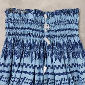 フラダンス 衣装 パウスカート ブルー系 セキノレーシングスポーツ シングル 水色 青 ハワイアン アロハ 爽やか 華やか かわいい 日本製 ハワイアンプリント スカート