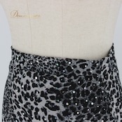 社交ダンス 衣装 スタンダード スカート レッスンウェア レディース 練習着 ACROSS 黒 ヒョウ柄 ブラック系 グレイ系 レース 透け感 上品 ショート丈 ダンススカート フレアスカート 可愛い おしゃれ 伸縮性 通気性 ヒョウ柄スカート 洗濯可 スポーツウェア ダンスレッスン 体型カバー 着回し 楽ちん 休日用